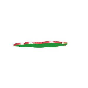 3D tree cute cartoon green red model
