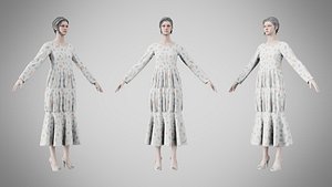 Dress 25 Pastel Confetti Abstract 3D