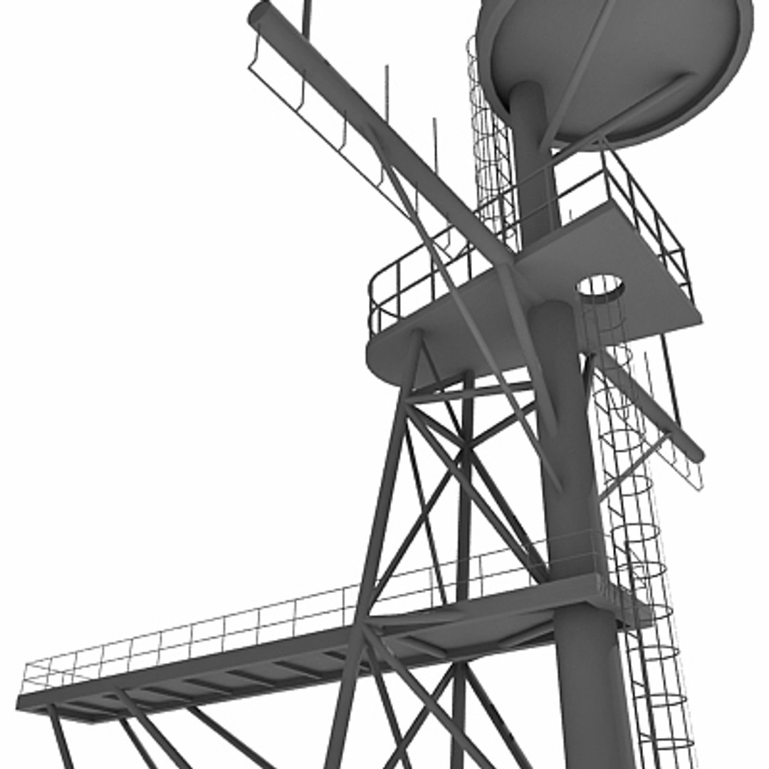 3d Industrial Tower Model