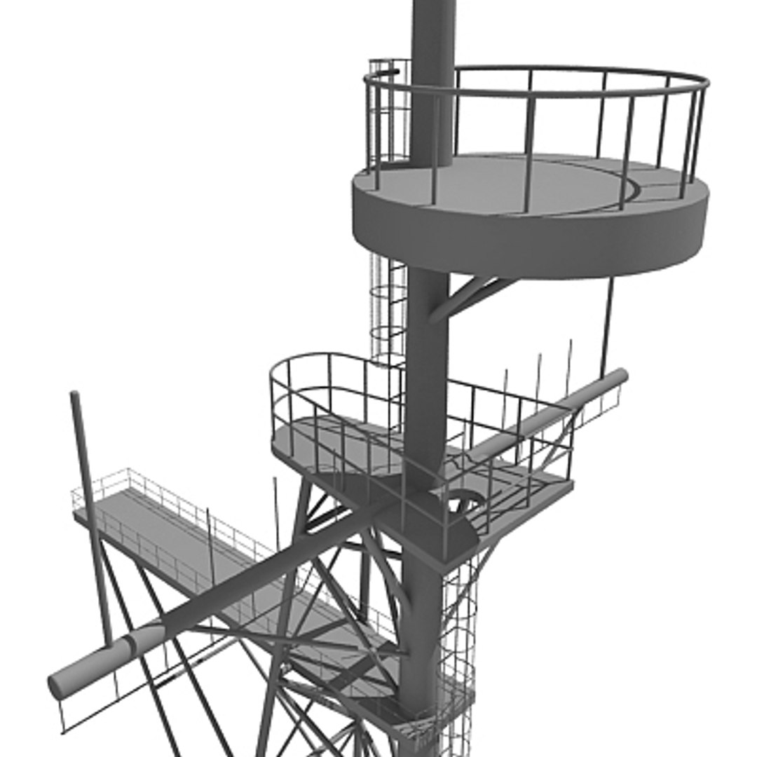 3d Industrial Tower Model