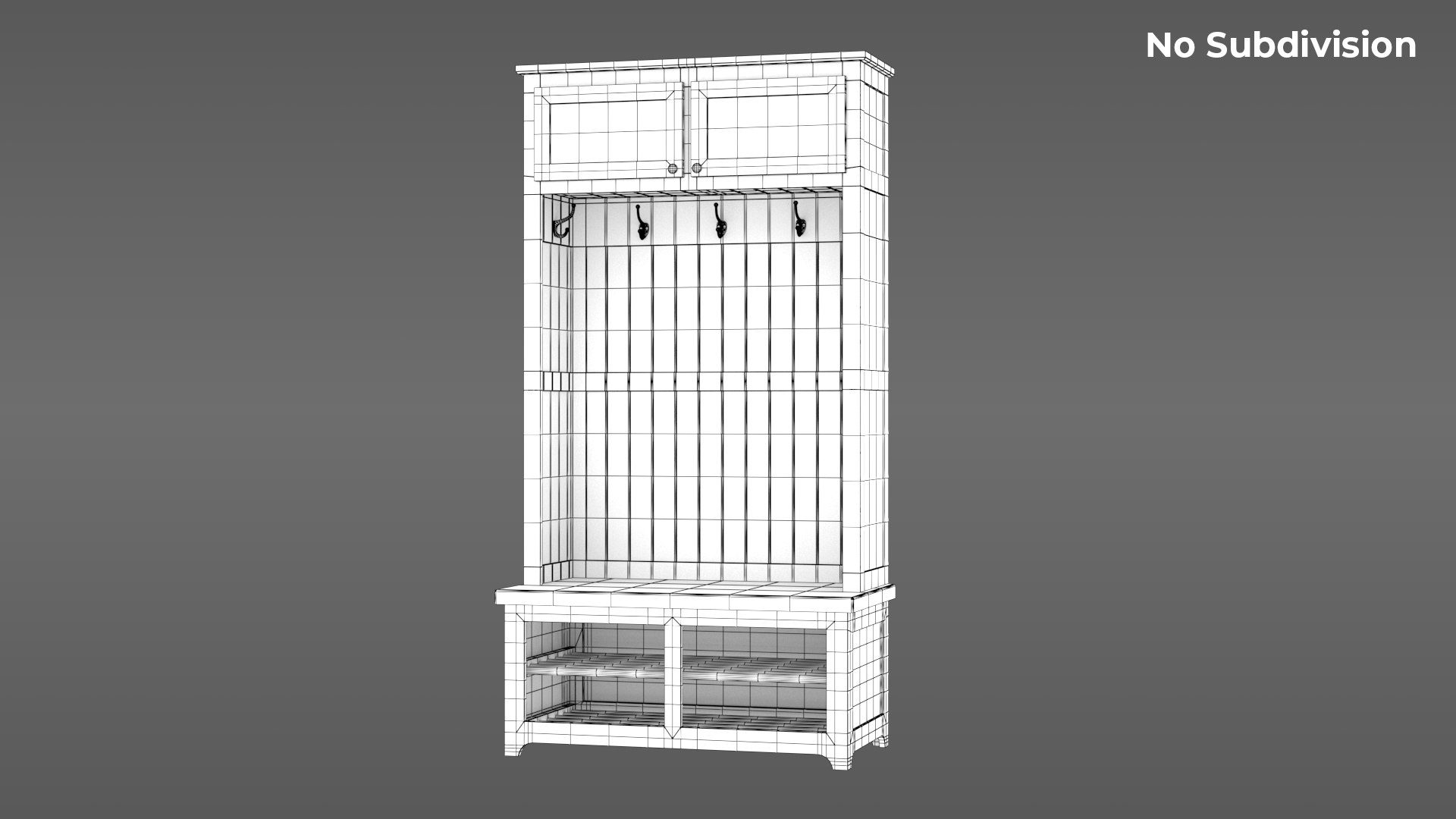 3D Hall Tree TurboSquid 1942454