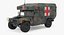 ambulance military car hmmwv 3d fbx