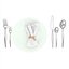 3D silverware diningware set cutlery