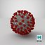 3D coronavirus virus