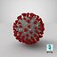 3D coronavirus virus