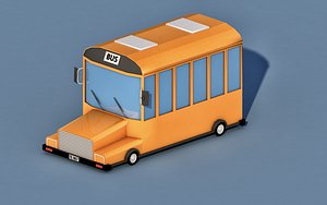 Cartoon School Bus