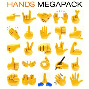 emoji hands megapack model