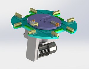 dividing plate mechanism 3D model