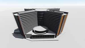 3D Berlaymont European Commission headquarters model