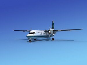 fokker 50 3d model