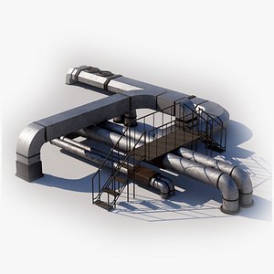 3D Rooftop Stairs02