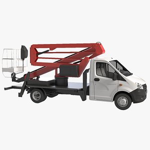 truck gazelle auto hydraulic lift 3d model