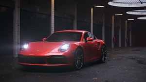 Car Render Scene - Garages - Corona render
