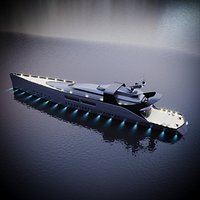 modern megayacht 106m