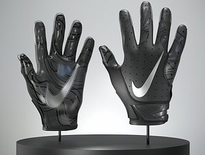 3D football glove modeled model