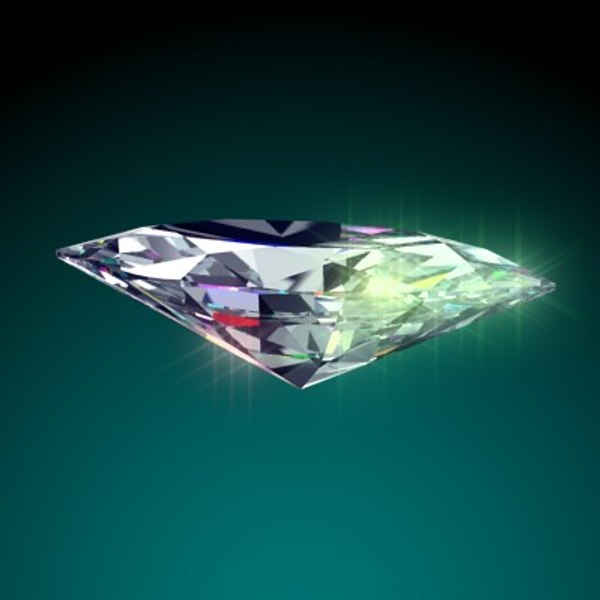 cut diamond 3d model