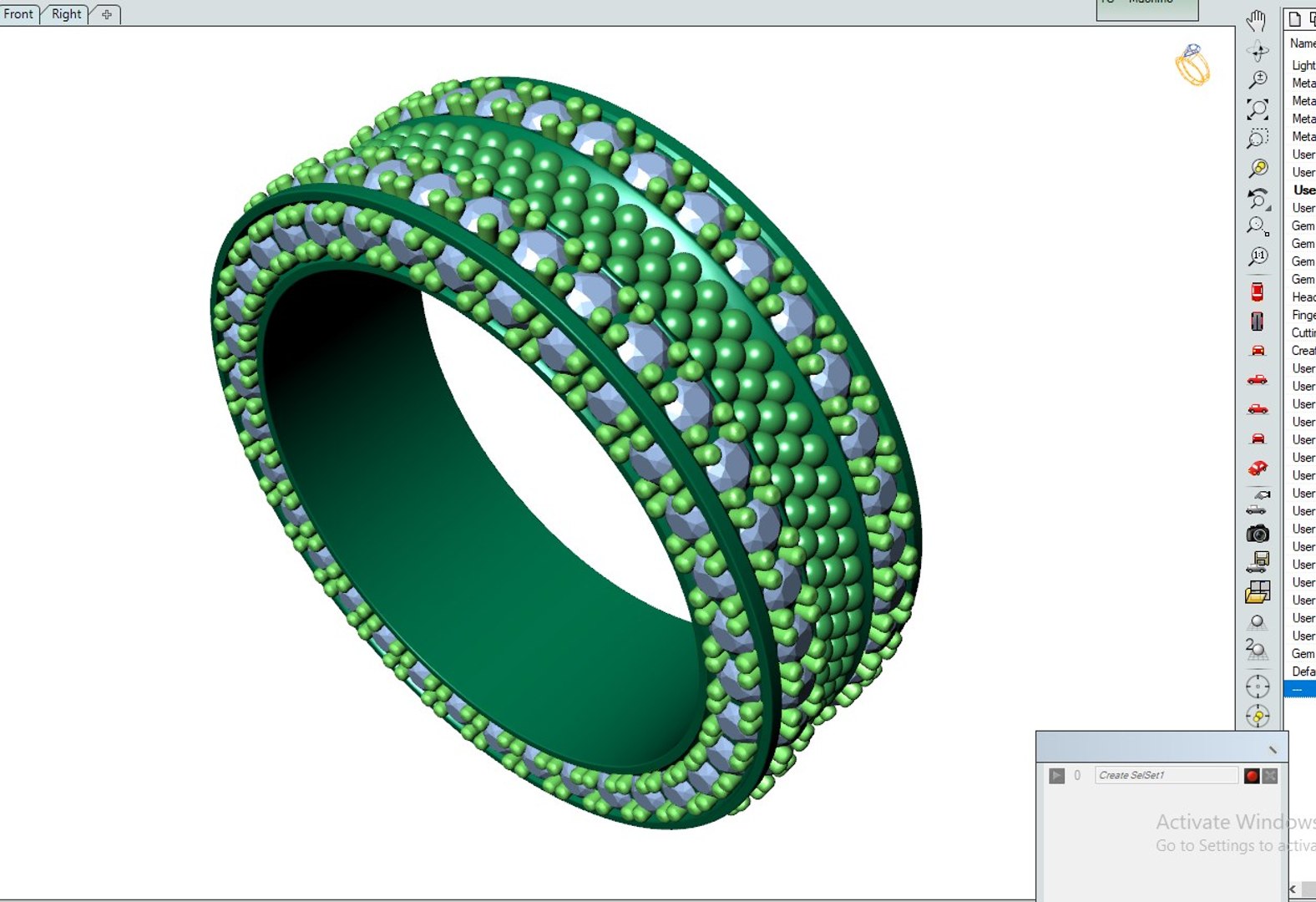 Wedding Set Ring Women Men Ring CAD Design-PSJM001V9 3D Print Model 3D ...