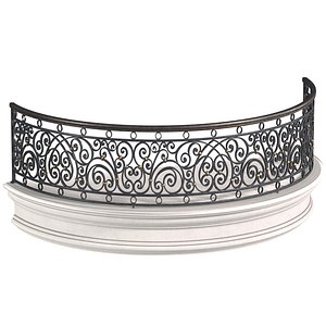 Classic Round balcony Forged Fence
