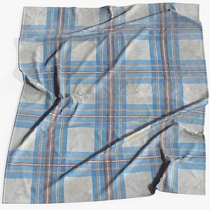 Vintage Camping Blanket 01 - PBR Game Ready Low-Poly 3D