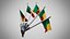Wall Mount Flags  5 Of Benin