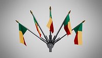 Wall Mount Flags  5 Of Benin