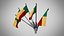 Wall Mount Flags  5 Of Benin