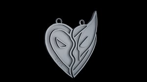 3D 3d printable of Best Friends necklaces model