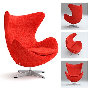 realsize egg chair 3d 3ds
