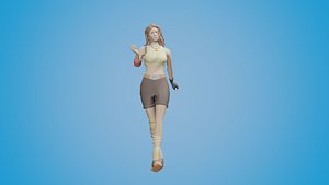 3D Dance Animation 9 with Female Character model