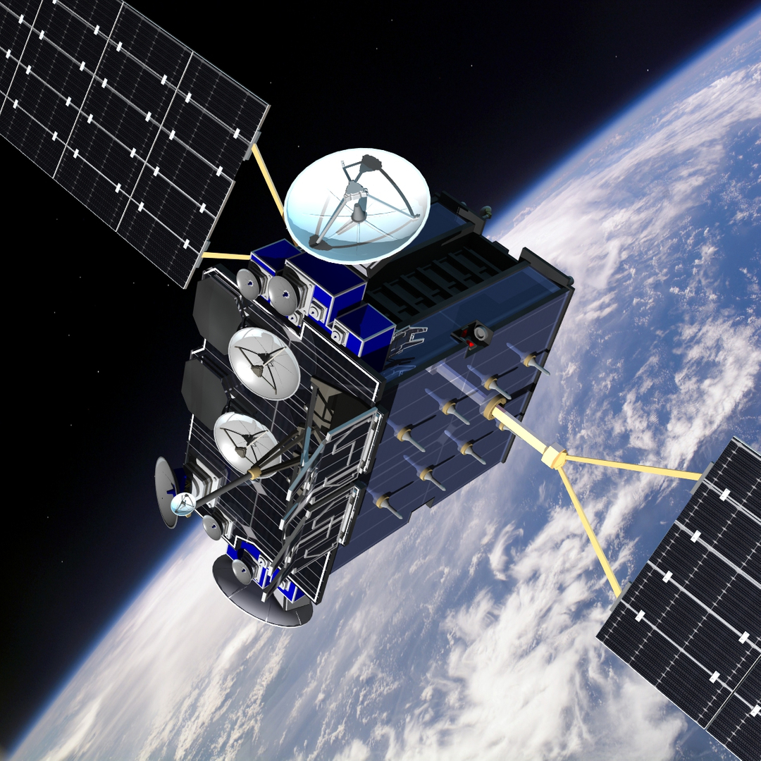 3dsmax milstar 3 aehf satellite