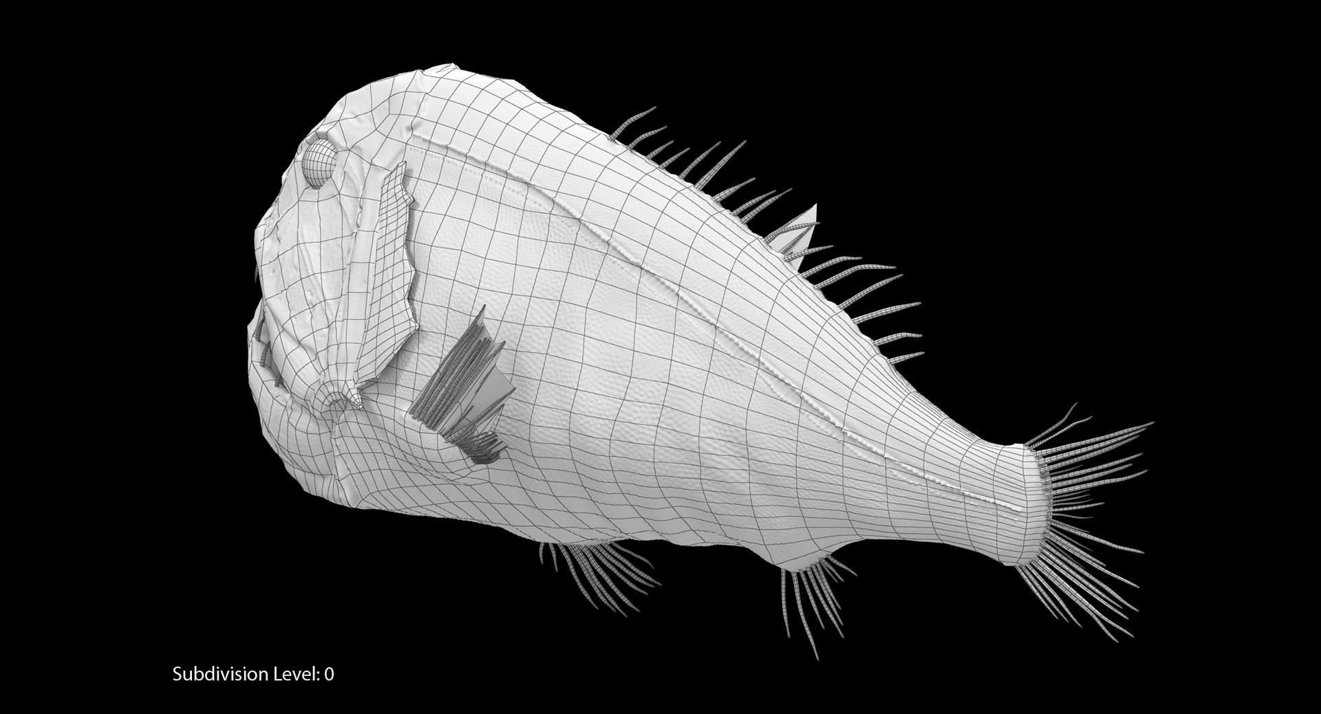 Fangtooth Fish 3d Model
