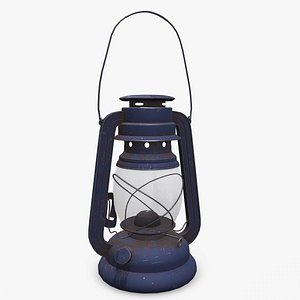 3D Old Lantern PBR model