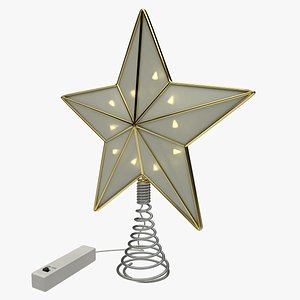 christmas star tree topper 3D model