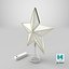 christmas star tree topper 3D model