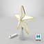 christmas star tree topper 3D model