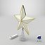 christmas star tree topper 3D model