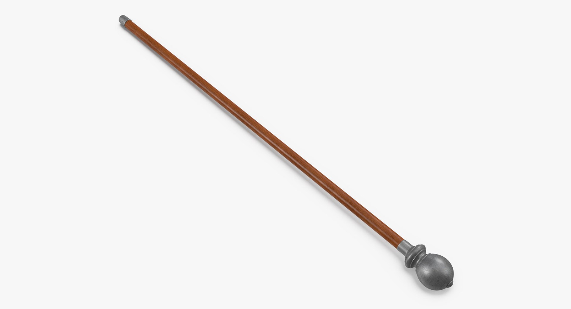 Walking Stick Steel Head 3D model preview