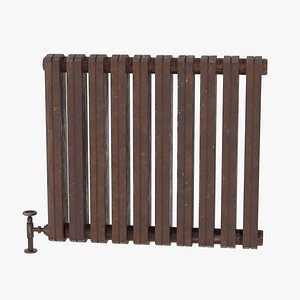 Old Radiator Game Ready Asset 3D