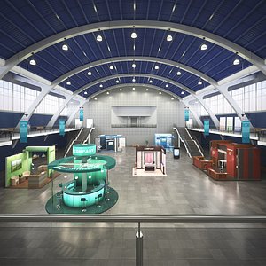 exhibition hall model