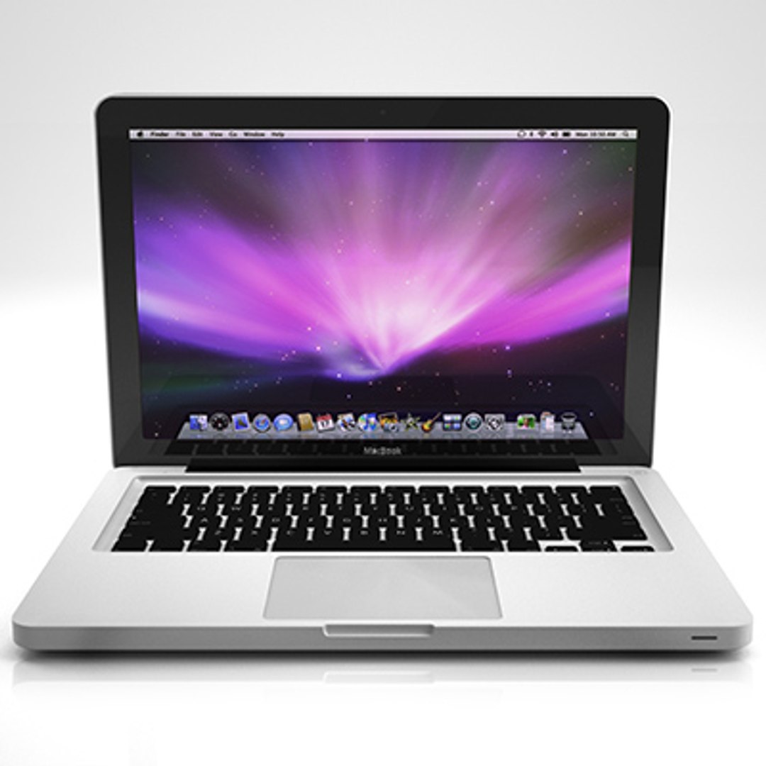 3d apple macbook led model