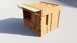 3D Kiosk_paper model