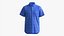 Camisa Manga Curta Masculina Mockup Listras Azuis