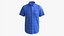 Camisa Manga Curta Masculina Mockup Listras Azuis