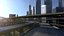 3D freeway city environment model