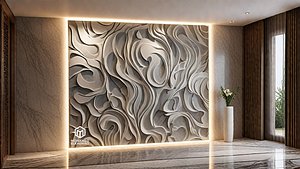 3D decor set wall panel wall relief mural CNC 49 model