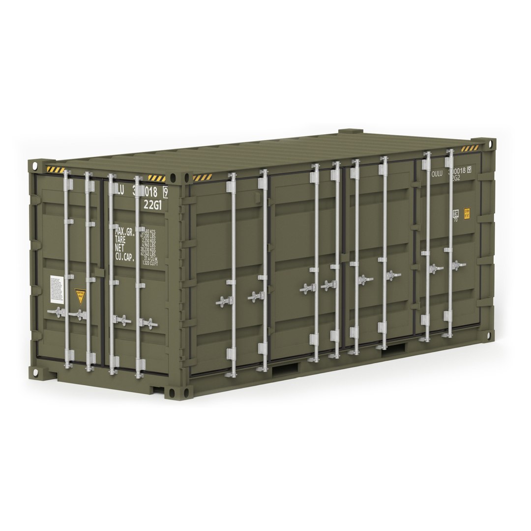 20 ft military containers 3D - TurboSquid 1709205