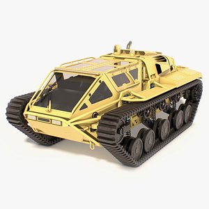 Luxury Tactical Tank Sand Colored 3D model