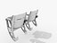 stadium seating chair 3d 3ds