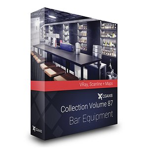 CGAxis Models Volume 87 Bar Equipment VRay