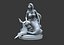 3D model Mermaid Statue